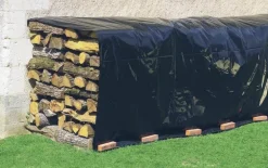 Bâche de protection noire 8 x 6 m
