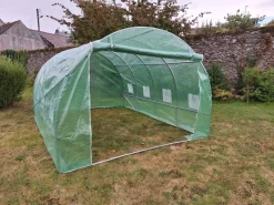 Bâche de rechange verte 140g/m² serre tunnel 12m²