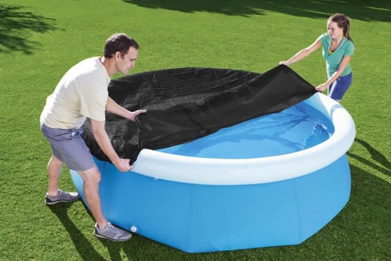 Bâche 4 saisons pour piscine hors sol Fast Set ronde Ø244cm