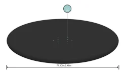 Bâche 4 saisons pour piscine hors sol Fast Set ronde Ø244cm
