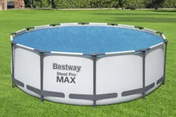 Bâche solaire Ø356 cm piscine hors sol ronde Ø366 cm BESTWAY