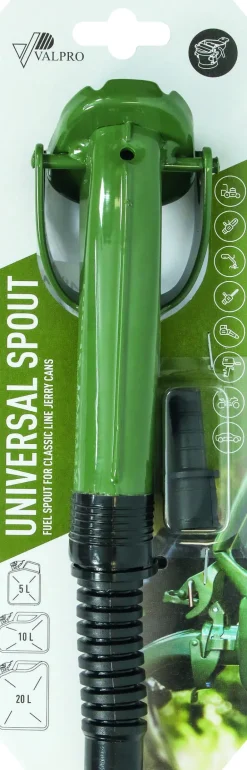 Bec verseur acier/plastique 250mm flexible jerrican métal