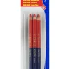 Blister 3 crayons DUO GIANT Bleu/Rouge 175mm