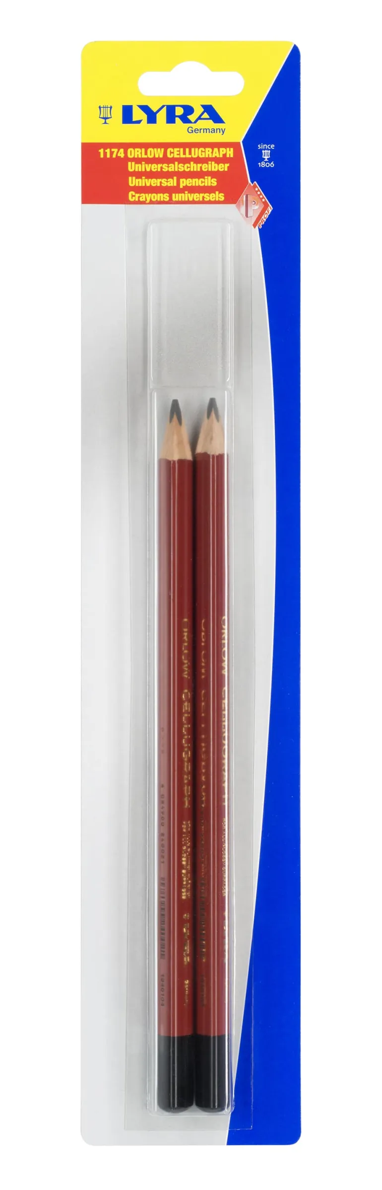 Blister 2 Crayons LYRA ORLOW Cellugraph 240mm