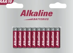 Blister 10 piles AAA alcaline LR3 1,5 V