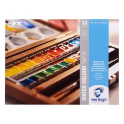 Bloc papier pour aquarelle 12 feuilles taille 18 x 24 cm