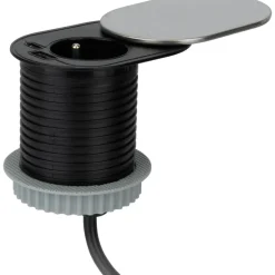 Bloc Gliss encastrable 16A + USB A+C 1,90m inox OTIO
