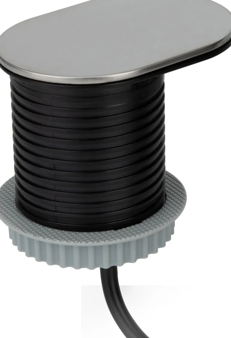 Bloc Gliss encastrable 16A + USB A+C 1,90m inox OTIO