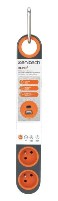 Bloc multiprise et projecteur LED KLIPO