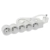 Bloc multiprise 5x2P+T 1,5 m blanc/gris clair LEGRAND