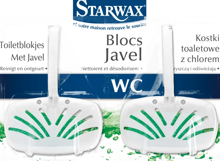 Bloc pour cuvettes WC à la javel (x2) STARWAX
