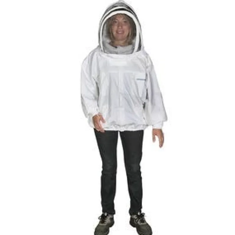 Blouson avec cagoule blanc