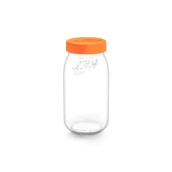 Bocal de stockage à vis couvercle orange 2L LE PARFAIT