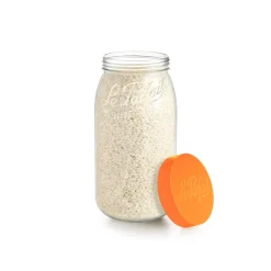 Bocal de stockage à vis couvercle orange 3L LE PARFAIT