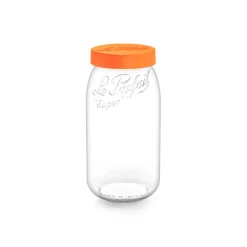 Bocal de stockage à vis couvercle orange 3L LE PARFAIT