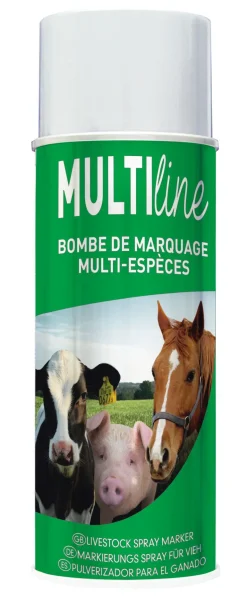 Bombe à marquer multi-espèces Multi Line vert 500ml