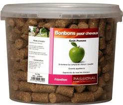 Bonbons pour chevaux goût pomme 2,3kg PASSIONAL