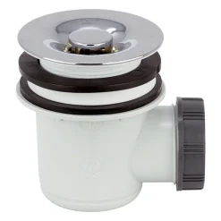 Bonde de douche Tourbillon Ø60mm grille ABS chromé WIRQUIN