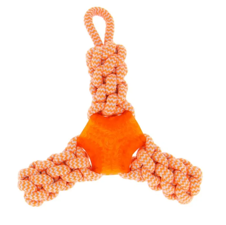 Boomerang tressé pour gros chiens 27 cm