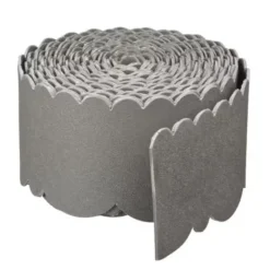 Bordure de jardin décorative ondulée 12m H.13cm gris