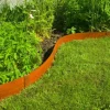 Bordure de jardin en acier galvanisé effet rouillé