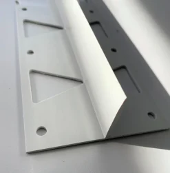 Bordure Tcourb' PVC gris clair 70mm 2m