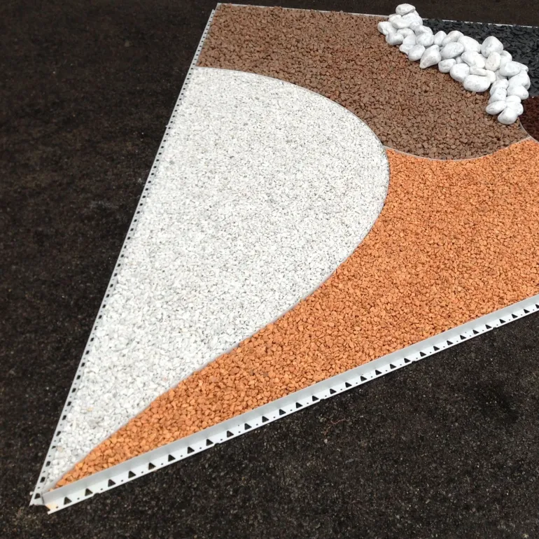 Bordure Tcourb' PVC gris clair 70mm 2m