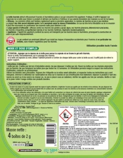 Boîte appât anti-fourmis 4x2g pack éco PROTECT EXPERT