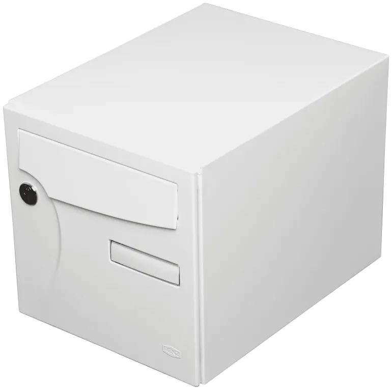 Boîte aux lettres Animation 1 porte blanc