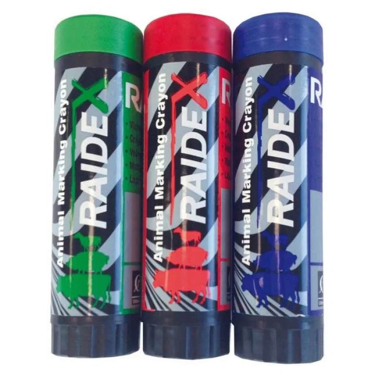 Boîte de 3 marqueurs RAIDEX rouge/bleu/vert UKAL