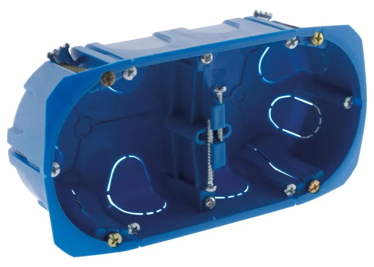 Boîte double poste multimatériaux Ø67mm profondeur 40mm