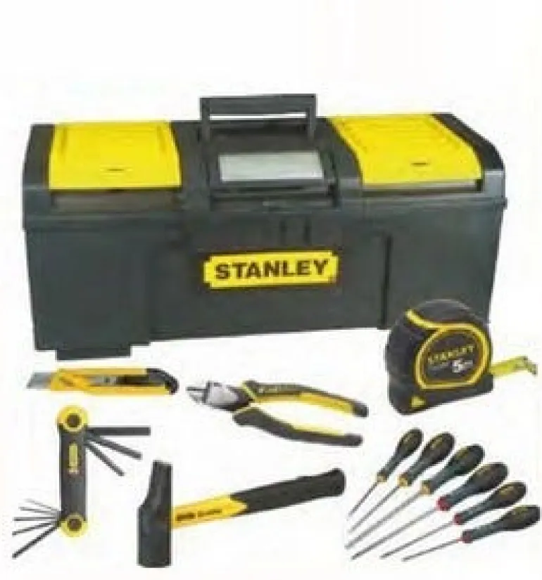 Boîte à outils et 11 outils STANLEY