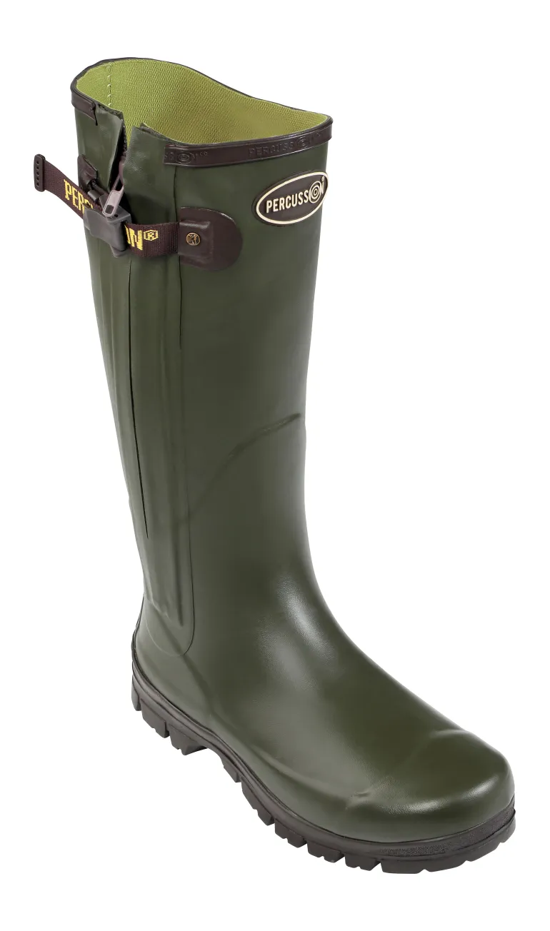Bottes full zip Chantilly jersey kaki PERCUSSION