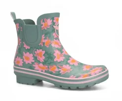 Bottillon femme vert DAISIES