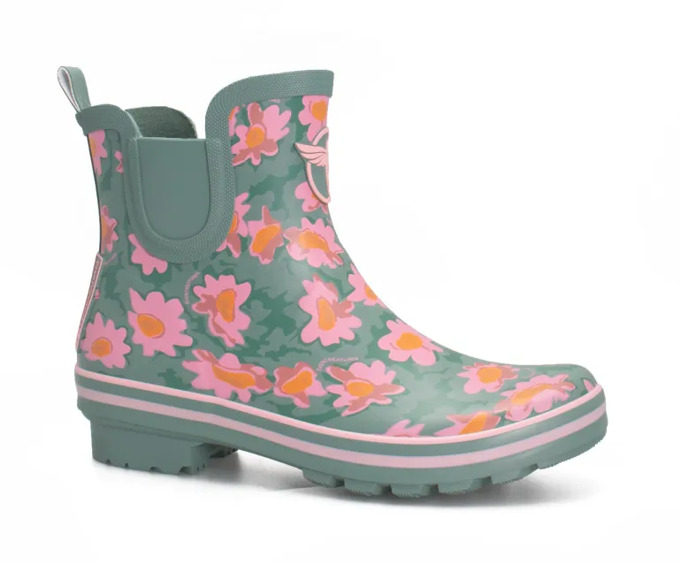 Bottillon femme vert DAISIES