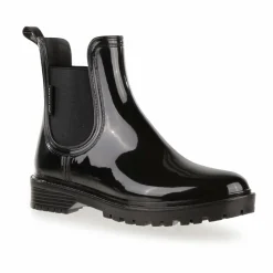 Bottines noires en caoutchouc RWF817