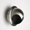 Bouche inox à tube avec moustiquaire Ø10-11 cm