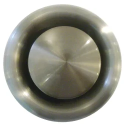 Bouche inox à tube réglable Ø12.5 cm