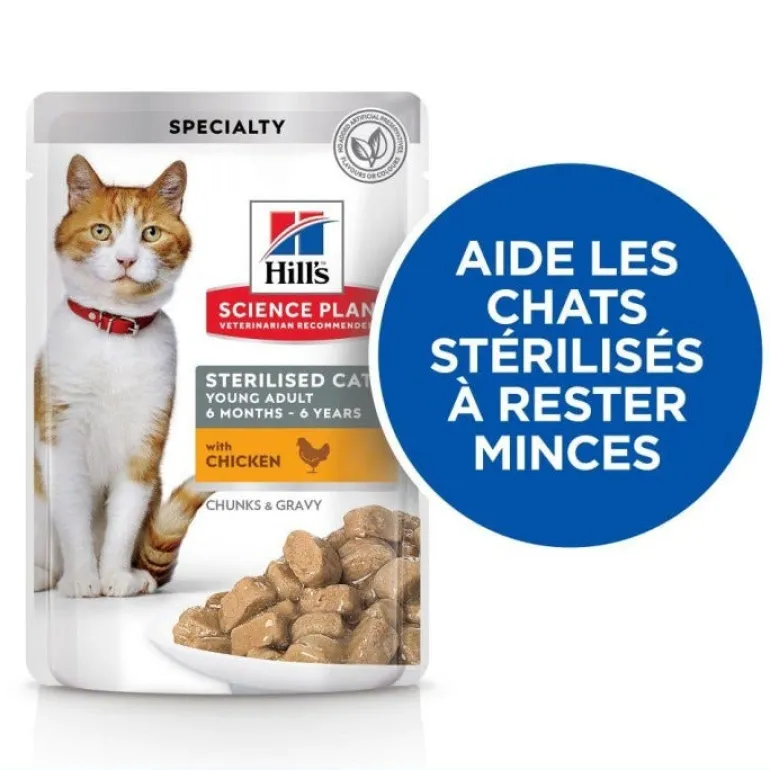 Bouchée pour chat stérilisé multi-pack 4 variétés 12x85g