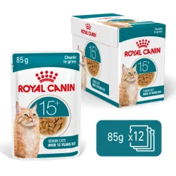 Bouchées en sauce pour chat Ageing 15+ 12x85g ROYAL CANIN