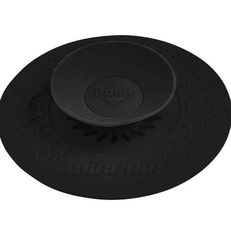 Bouchon universel 2 en 1 Uppy noir Ø110mm WIRQUIN