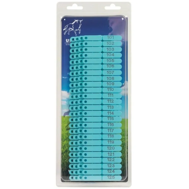 Boucle de marquage Ukal Tag bleu (x100)
