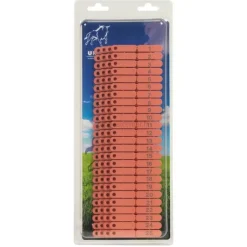 Boucles de marquage pour ovins Ukaltag 1 à 100 rouge