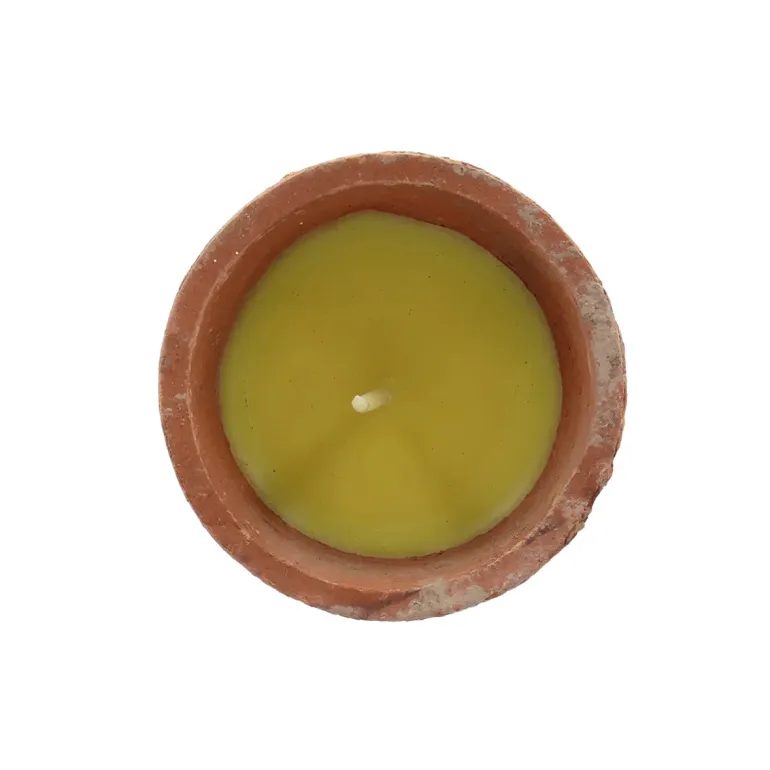 Bougie citronnelle pot terre cuite