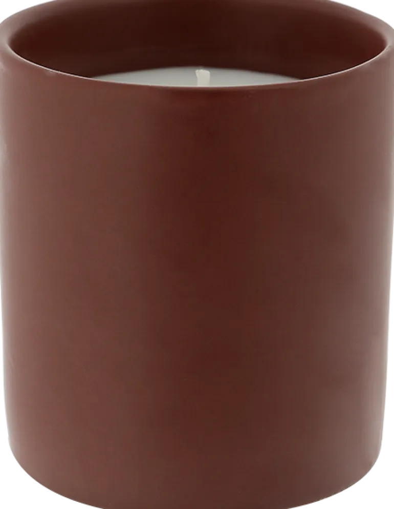 Bougie pot céramique au géraniol Essaouira-Coloris au choix