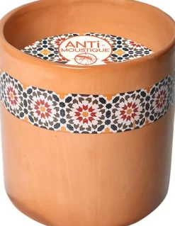 Bougie pot terracotta au géraniol grand modèle Essaouira