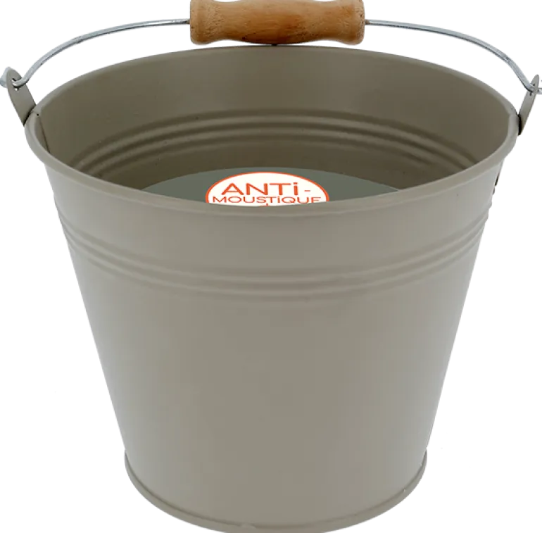 Bougie seau au géraniol avec anse Glamping -Coloris au choix