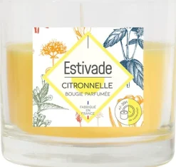 Bougie verre parfumée à la citronnelle
