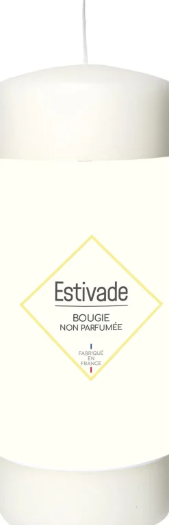 Bougie cylindrique au géraniol Ø68 mm H.145mm Glamping