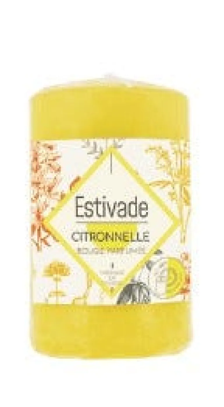 Bougie cylindrique à la citronnelle